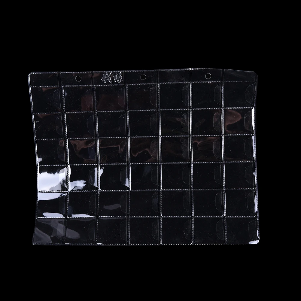 Portamonete in plastica trasparente con 42 tasche