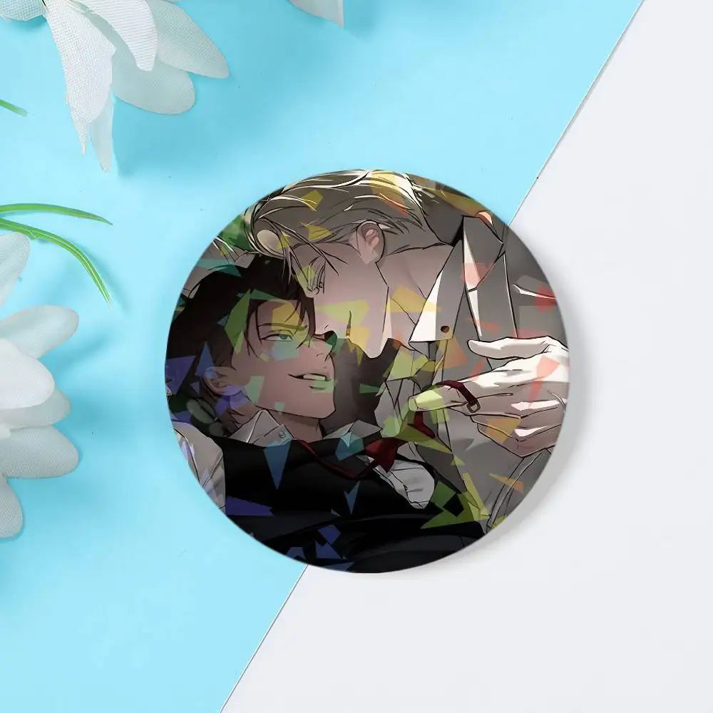 لطيف مانغا Codename Anastasia شارة مخصصة الخاصة صفيح دبابيس الليزر الرسم دبابيس ملحق هدايا للبنين بنات #6