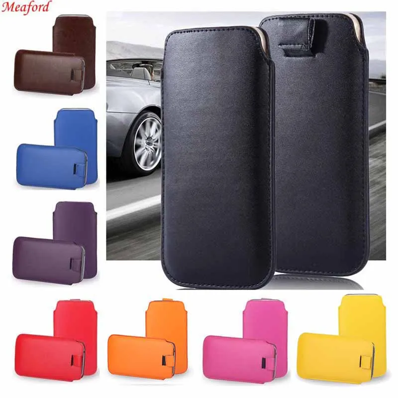 Universal Leather Case For Huawei P30 Pro P30 lite Nova 5T Honor 20 8X 10 lite 9X 7A 7C Case Pouch Bag For Huawei P40 Pro Case