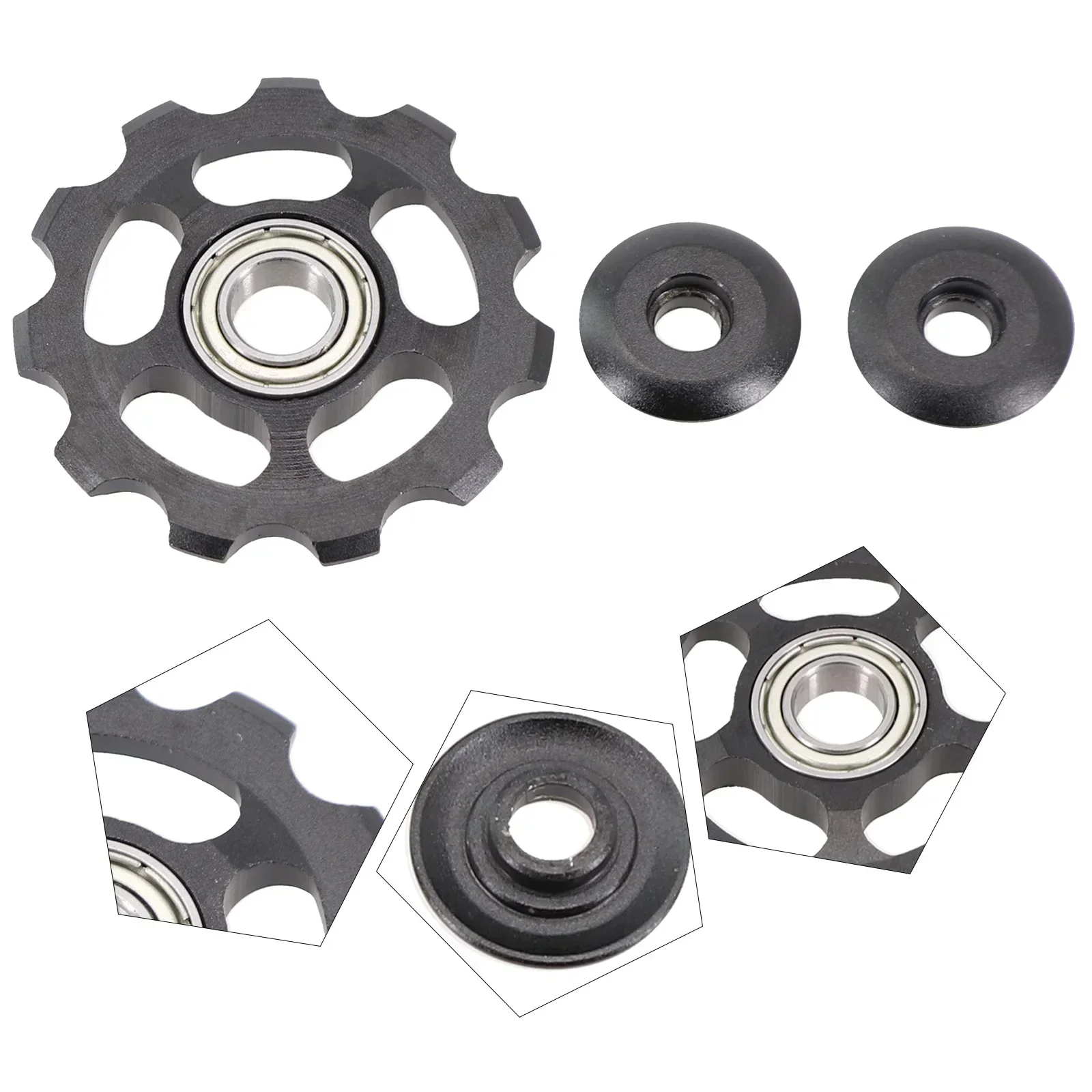 Bicycle Rear Derailleur Pulley Wheel 11T Bike CNC Parts Anodised Sealed Mountain Bike Toothed Sprocket Riding Equipments