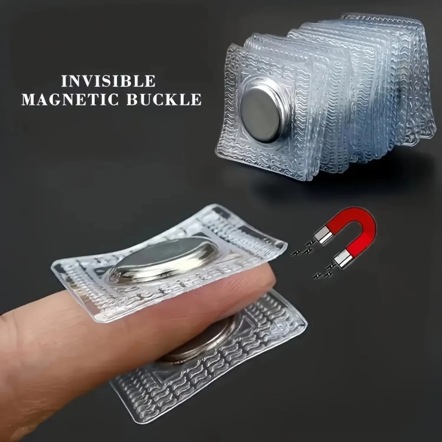 Magnetische Nähclips, 16-teiliges Set, Unsichtbare Metallclips für Kleidung und Taschen, Einfach zu Verwendende Bastelzubehör, DIY-Essentials