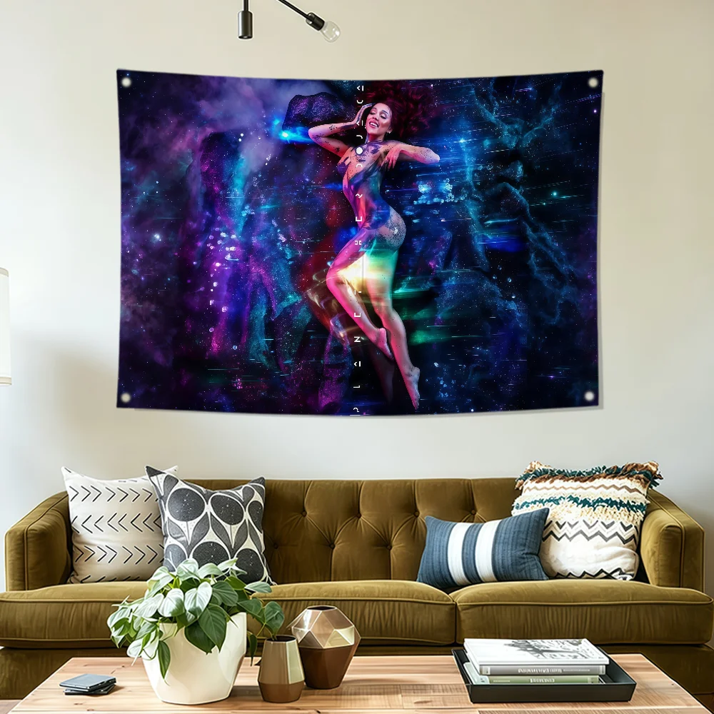 Singer D-Doja Cat Flag Flag Polyester Printing Banner For Bedroom Living Bar Garden Garage Wall Art Out Door Decoration