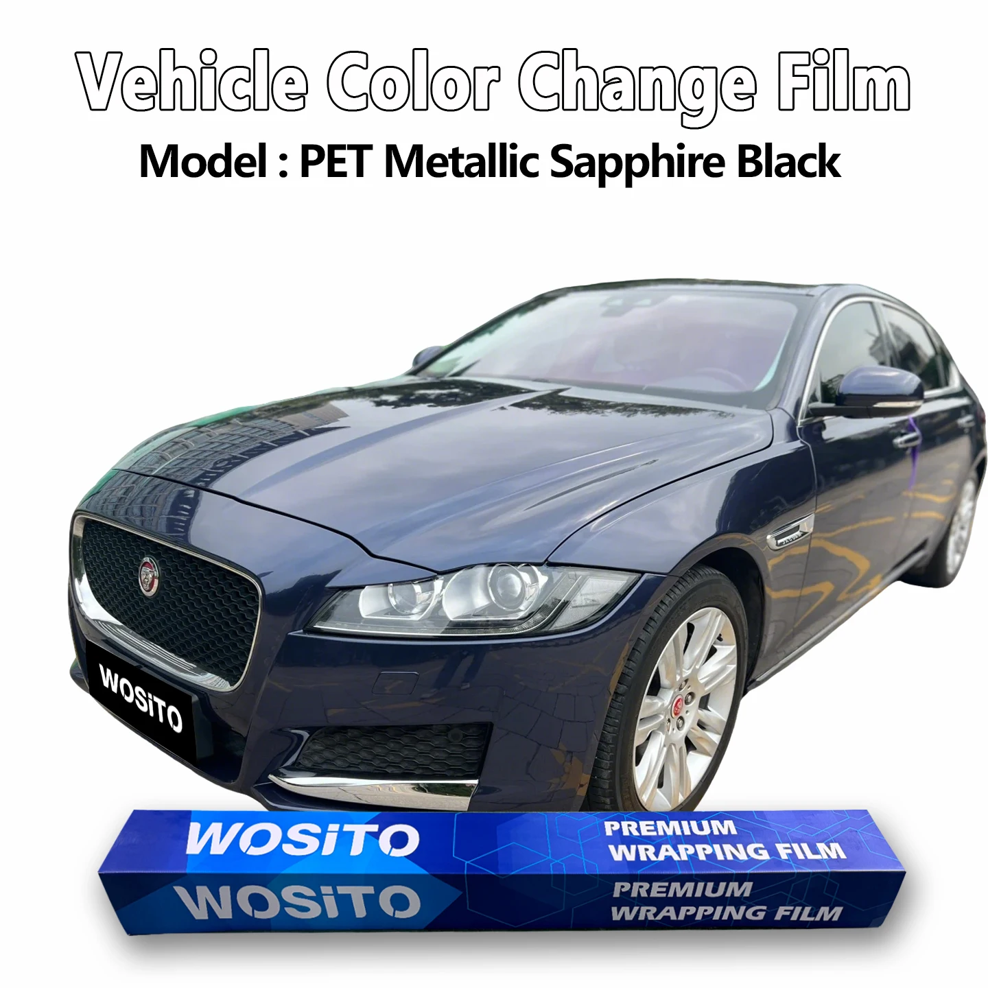 Gemstone Black High Gloss Metallic Vinyl Wrap 1.52mx17m Full Car Wrap Bubble Free Air Release Mirror Finish Auto Film