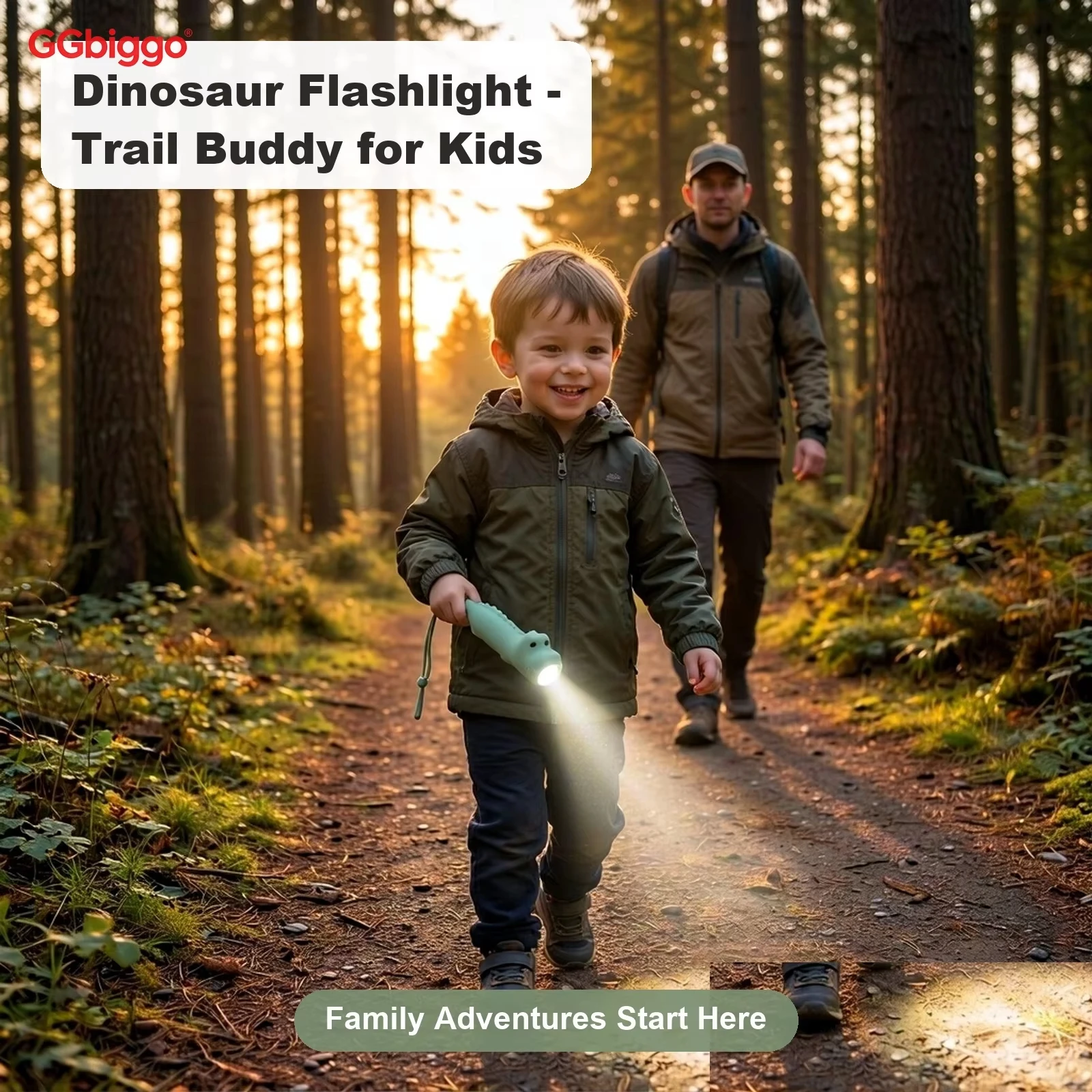 GGbingo Silicone Flashlight Animal Shapes - Rabbit Dinosaur White Cat Polar Bear LED Emergency Light Portable Battery Powered