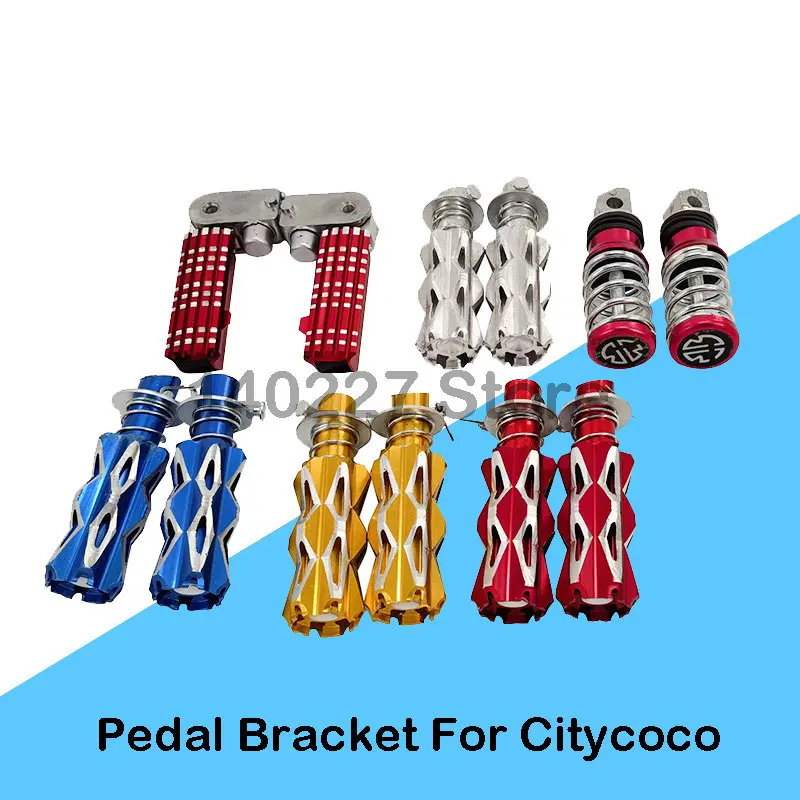 Citycoco Pedal Rear Foot Rest Coloured Aluminium Alloy Chinese Halei Electric Scooter Pedal Foot Rest For Citycoco Spare Parts