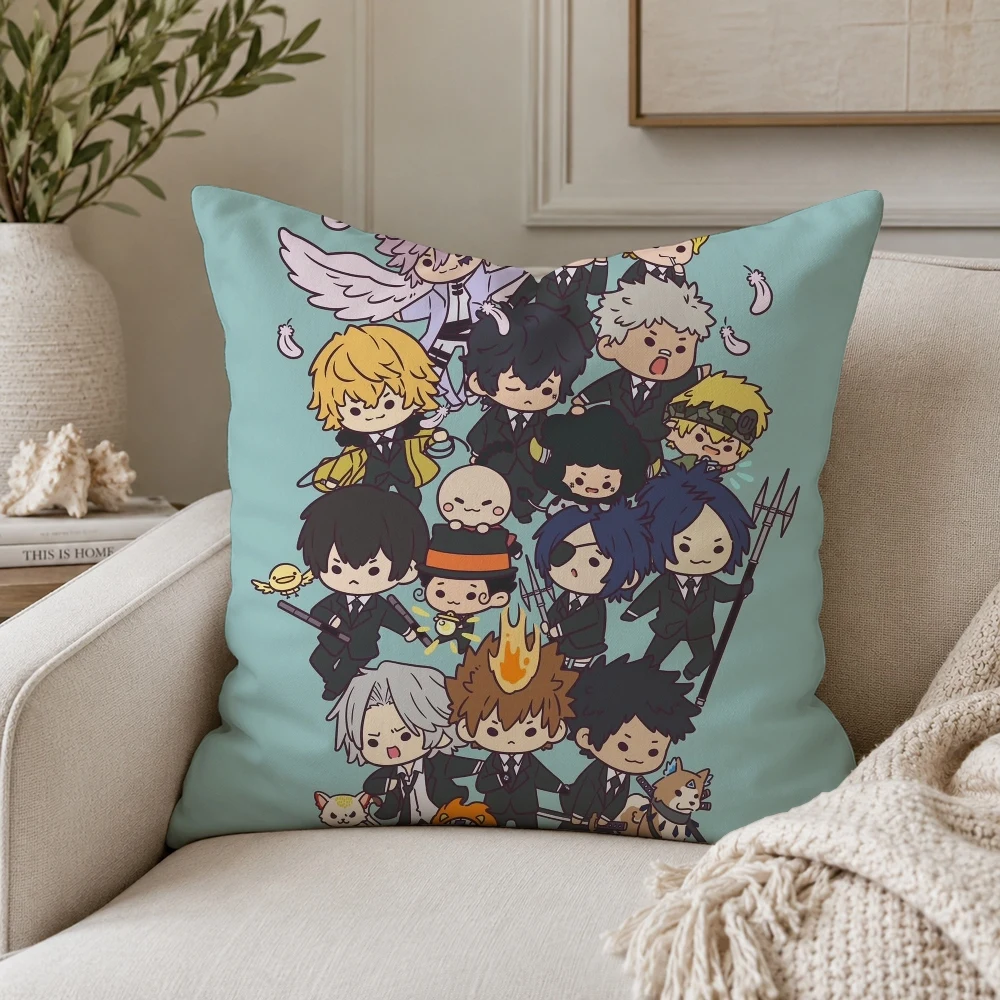 Anime Katekyo Hitman Reborn Pillow Case Plush Pillow Cases Home Decoration Pillow Cover for Sofa Bed Chair Living Room