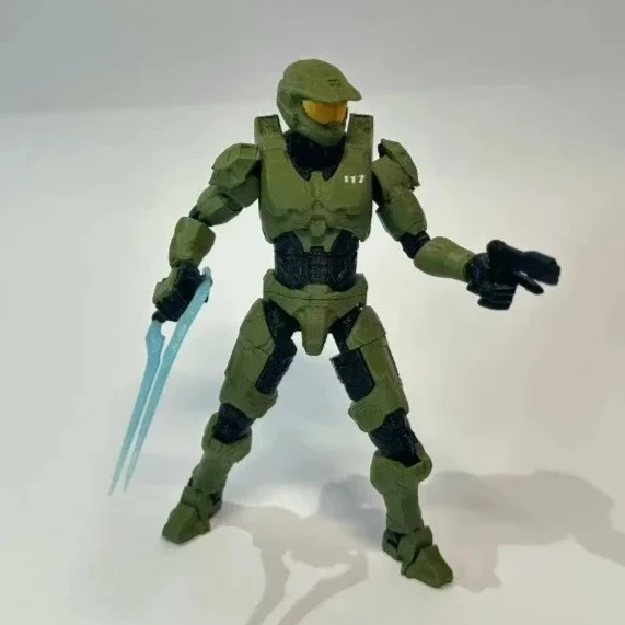 

In Stock Dummy13 3D Printing Master Chief Multi-joint Movable Model Toy 14cm high