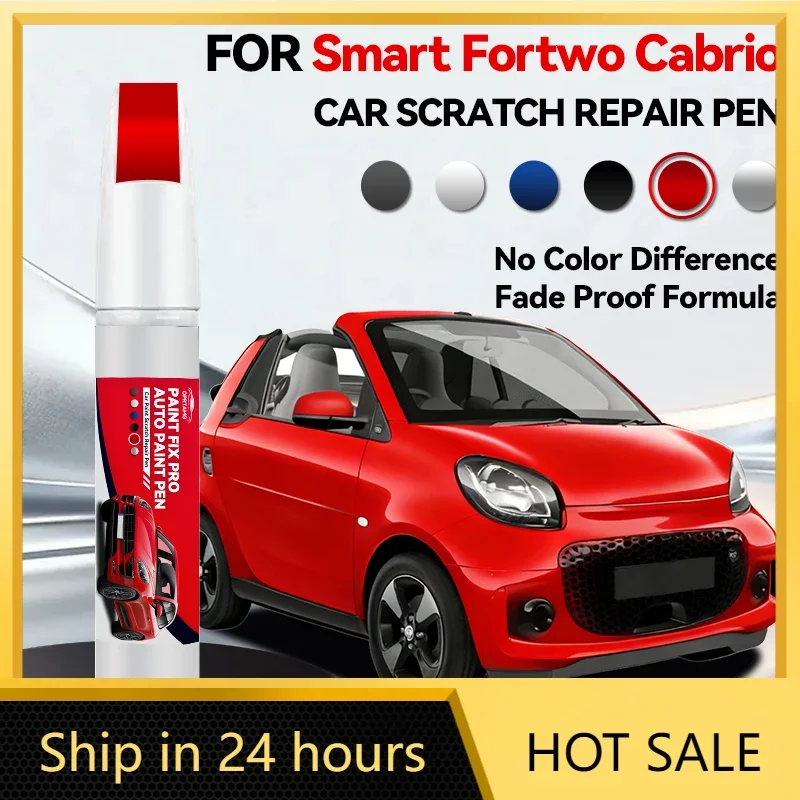 

Ручка-корректор для ремонта лакокрасочного покрытия Smart Fortwo Cabrio, средство для удаления царапин, аксессуары для авто, черный, серебристый, оранжевый, монохромный
