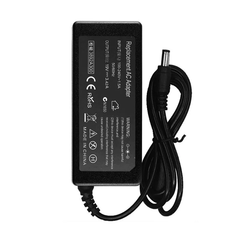 Baru 19V 3,42 A 4.0X1.35Mm 65W Adaptor AC untuk ASUS L5900U U3000A441X441S Suplai Daya Laptop