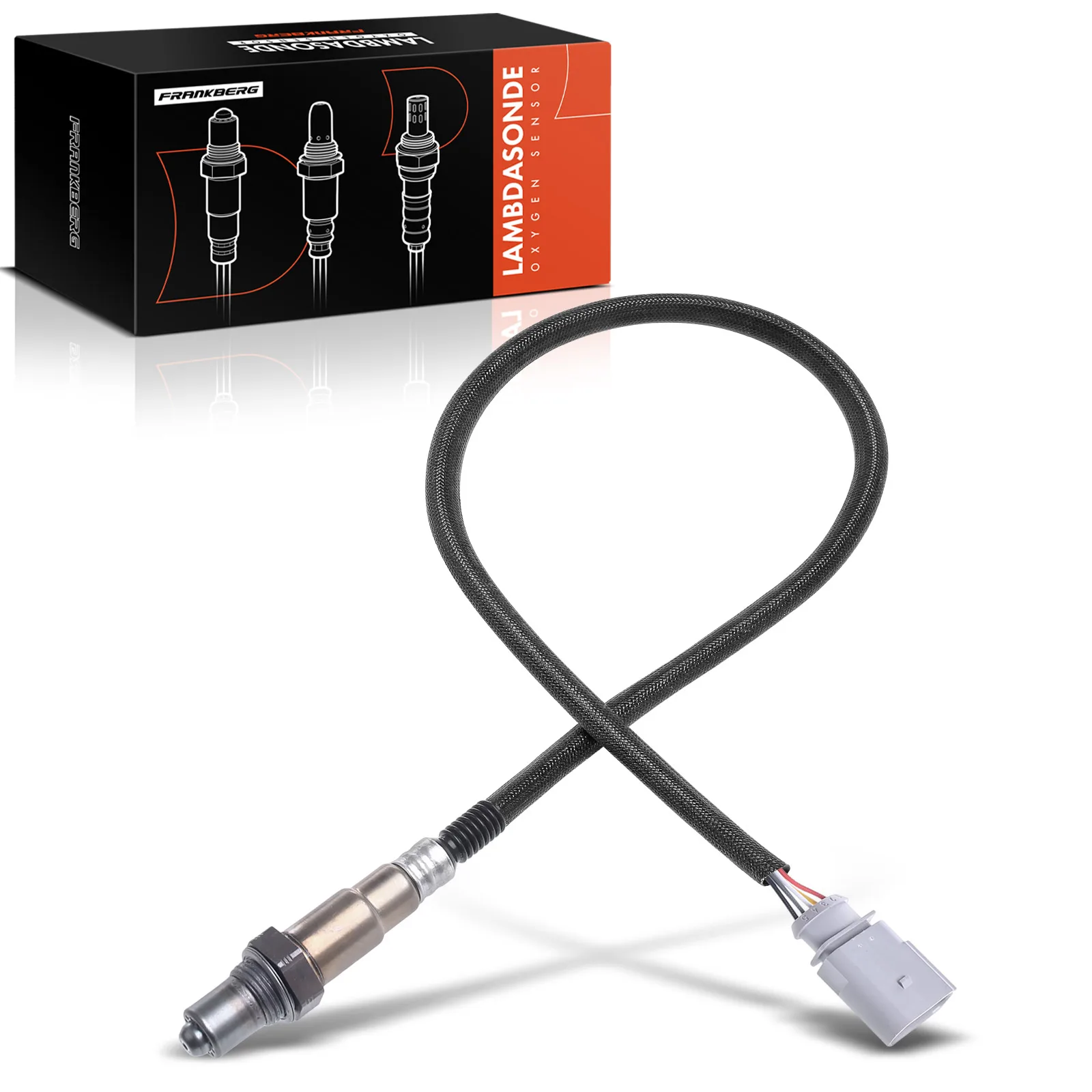Frankberg 1x Lambdasonde Controle Sonde voor VW Audi A1 A3 A4 A5 A6 A7 A8 Q2 Q3 Q5 Seat Skoda 8R0906262E 06K906262H