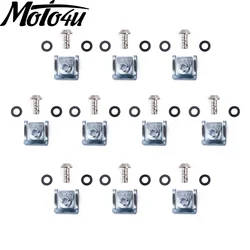 MOTO4U 17MM Race Fairing Fasteners Quick Release 1/4 Turn Rivet 10 Sets Motorcycle Racing Bolts Screws For YAMAHA MT09 MT 09