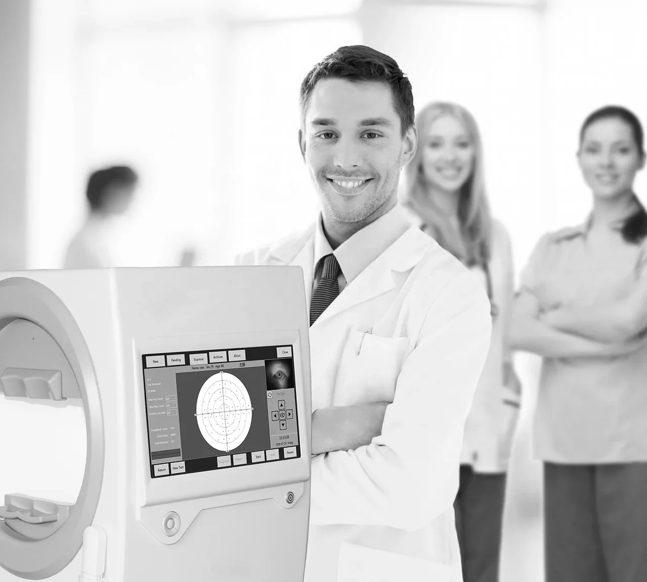 نوع جديد بالجملة مخطط الرؤية اختبار بصري محلل حقل همفري #4