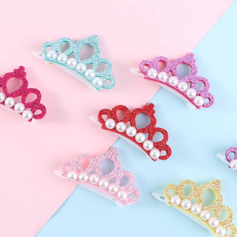 DIY Glittering Pet Decor Crown Shape Bows Cute for Puppy,Cat Pet Grooming Supplies Dog Accessories Pet Hairpins Pets Hair Clips