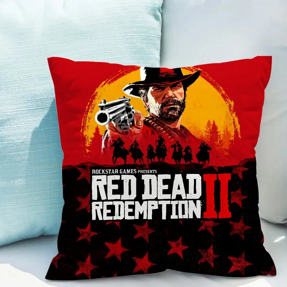 Red Dead Redemption Decorative Pillowcase Decor 40x40 Cushion Cover 45x45 Cushions Covers Pillowcases 50x50 Pillow Cases 45*45 ×