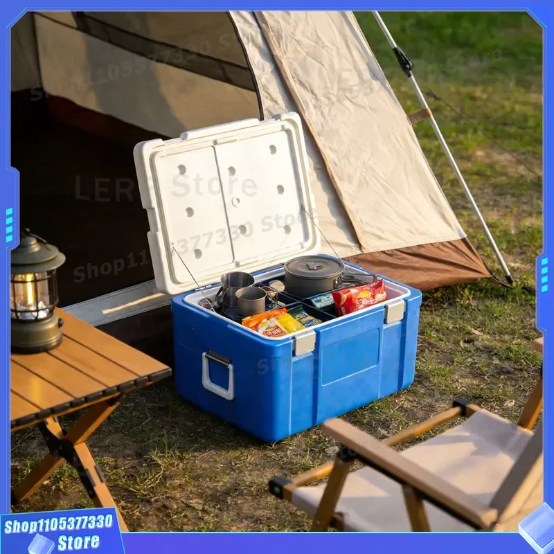 65L Portable Insulation Cooler Bag for Outdoor Camping Hiking Picnic Large Capacity Thermal Ice Box Keep Food Fresh Travel