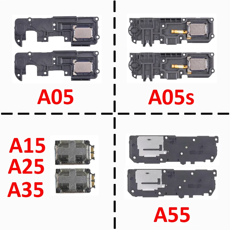 Pop 2Pcs Phone Loudspeaker For Samsung Galaxy A05 A05s A15 A25 A35 A55 5G New Loud Speaker Buzzer Bottom Music Ringer Flex Cable