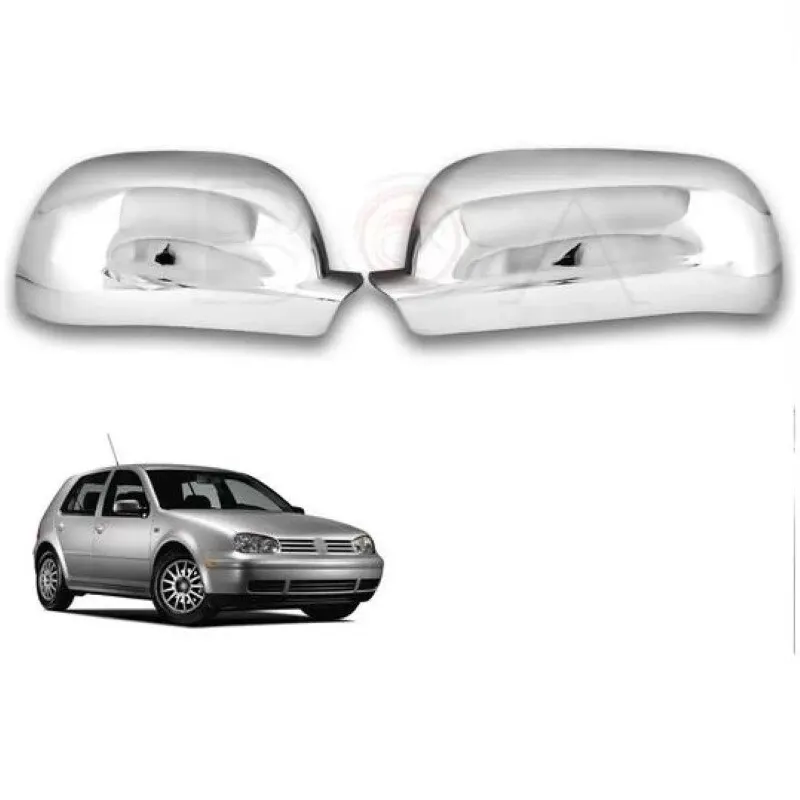 Mirror cover for Volkswagen Golf 4 1998-2004 ABS chrome stainless full compatible rearview cover durable