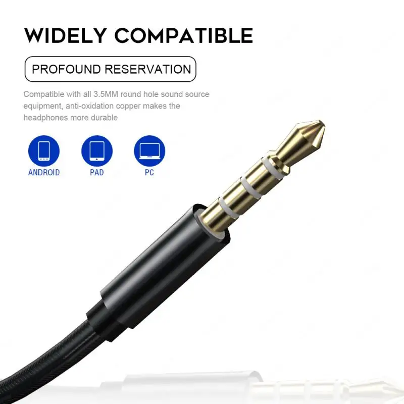 2023 HiFi السلكية سماعة 3.5 مللي متر رباعية النواة الرياضة تشغيل سماعات باس ستيريو سماعة الموسيقى سماعات HD ميكروفون الأيدي الحرة