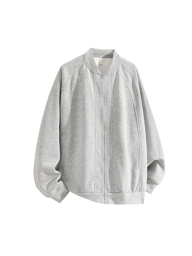 

American Sle Heavyweight Flight Jaet Baseball orm Sweatirt Men's Autumn New Loose Open Cardigan Outerwear