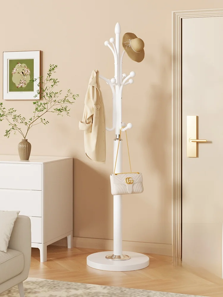 

Simple Standalone Single Rod Clothes Hanger for Bedroom Home Use Hanging Ra Bag Holder Clothes Drng Ra No Drilling Requ...