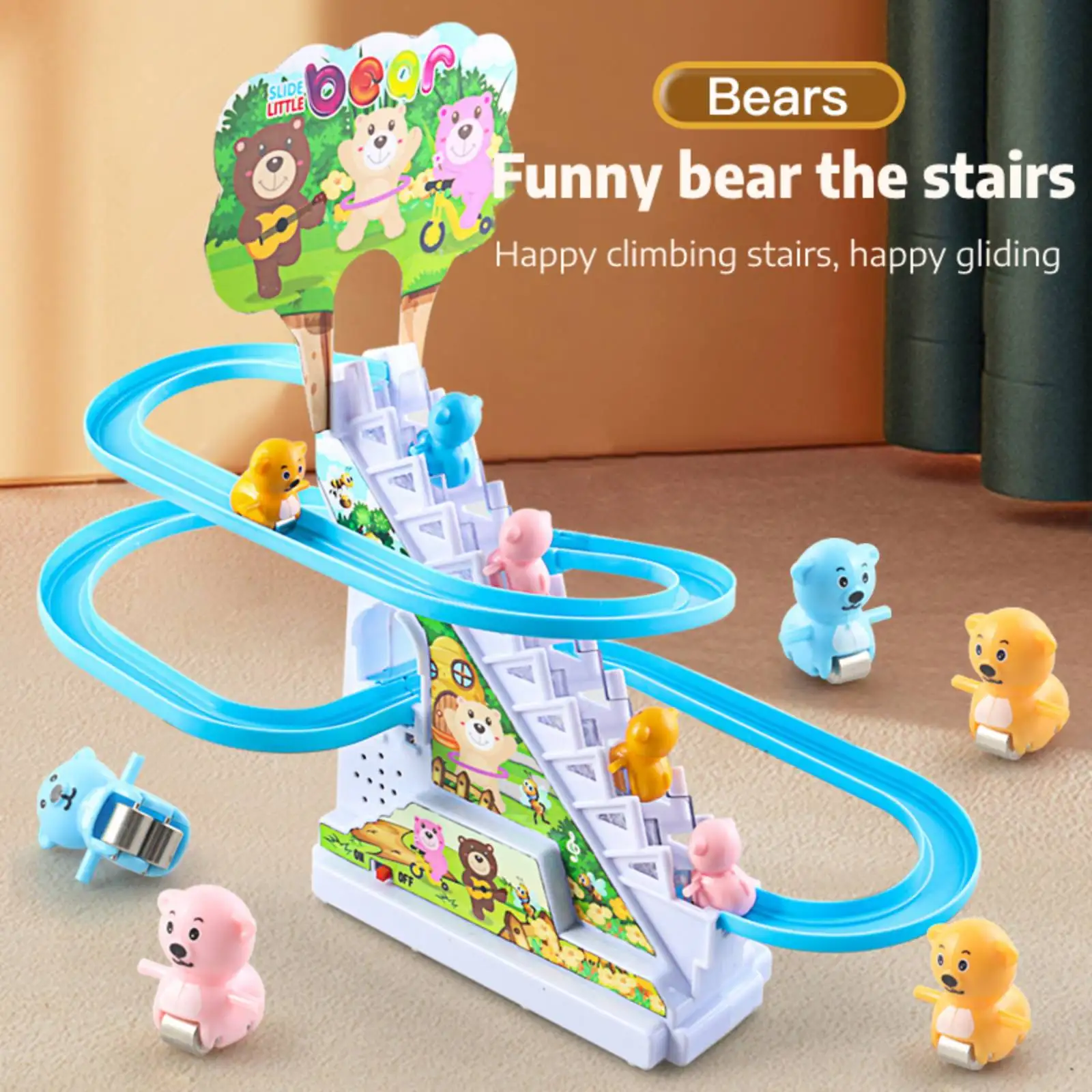 Electronic Climb Stair Toy Accs Durable Slide Stair Toy Spare Part Electric Track Game Part for Indoor Outdoor Kid Children