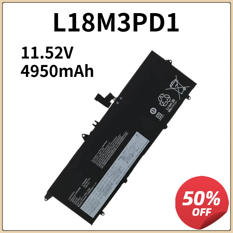 

L18M3PD1 L18C3PD2 Laptop Battery For Lenovo ThinkPad T14S T490S T495S Series L18C3PD1 L18L3PD1 L18M3PD2 02DL013 02DL01 57WH