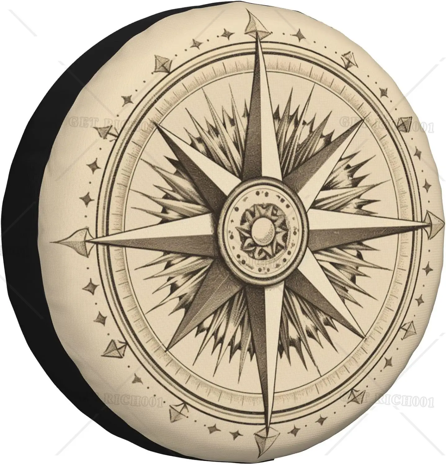 

Винтажный чехол для запасного колеса с часами, защита от атмосферных воздействий, защита от солнца, чехол для колеса, универсальный чехол для прицепов, автофургонов