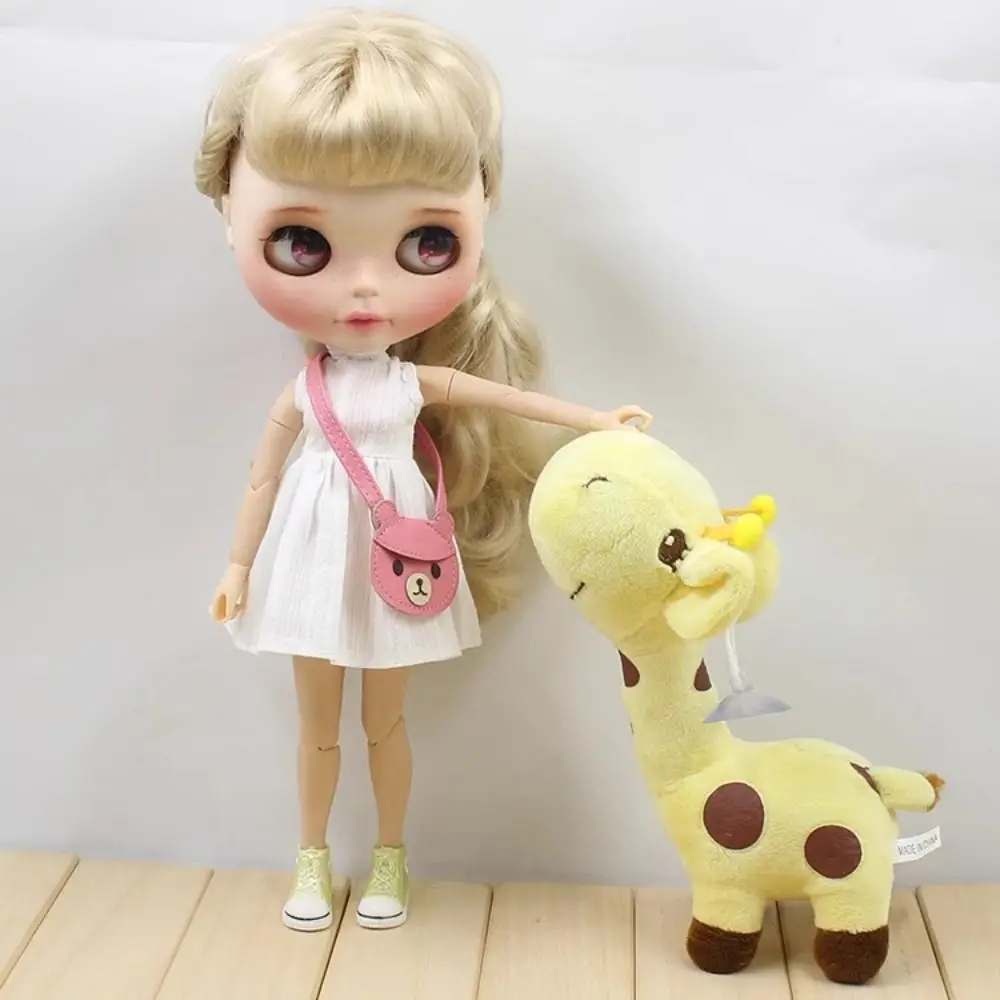أزياء فستان بحزام الأزهار لطيف فساتين طوق الأميرة الصغيرة DIY الملحقات مع أكياس لدمى azone ob22/24/27