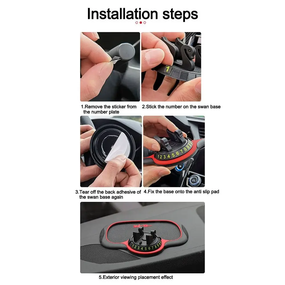 

Car Interior Accessories Non Slip Car Anti-Slip Mat 360° Rotation Multifunctional Auto Phone Holder Silicone Dashboard