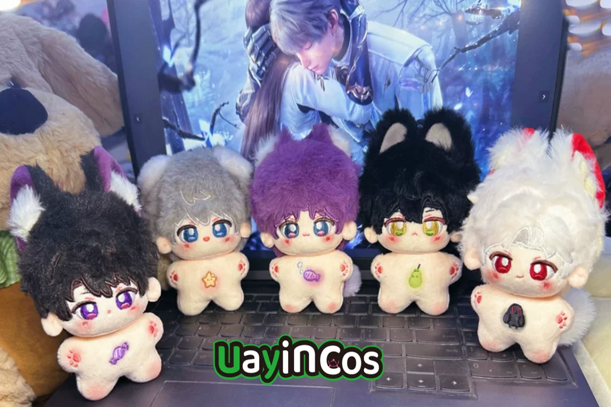 

10 см Love and Deepspace Sylus Caleb Xavier Rafayel Zayne, мягкие плюшевые игрушки, плюшевая кукла, одежда, брелок, сумка, подвеска, аниме-игрушка K