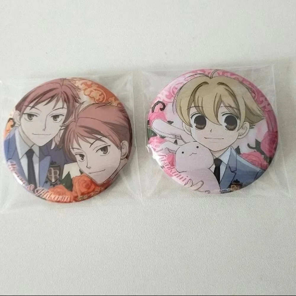 Pin de broche de hojalata SPTE para disfraz de cosplay de Fujioka Haruhi y Kyoya Ootori del Club de Hosts de la Escuela Secundaria Ouran de anime