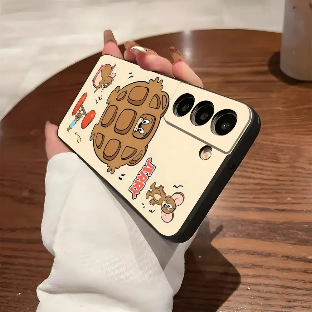 Cartoon J-Jerrys T-Toms Phone Case For Samsung S26 S25 S24 FE S23 S22 S21 Plus S20 Ultra Note20Ultra Black Soft Shell view 3