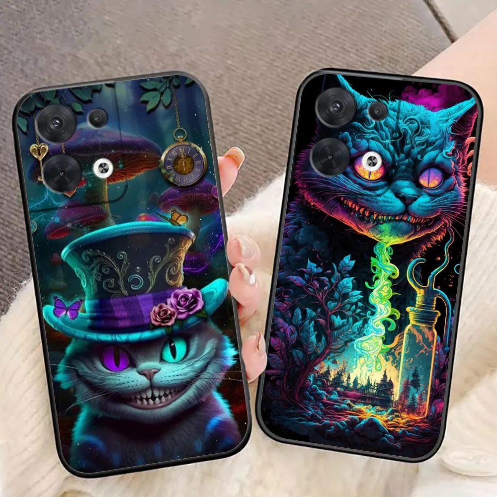 Alices Adventures Wonderland Cover Phone Case For OPPO RENO 11 11F 10 8T 8 7Z 7 6Z 6 5 5F 4 4F LITE PRO Case Funda Coque Shell