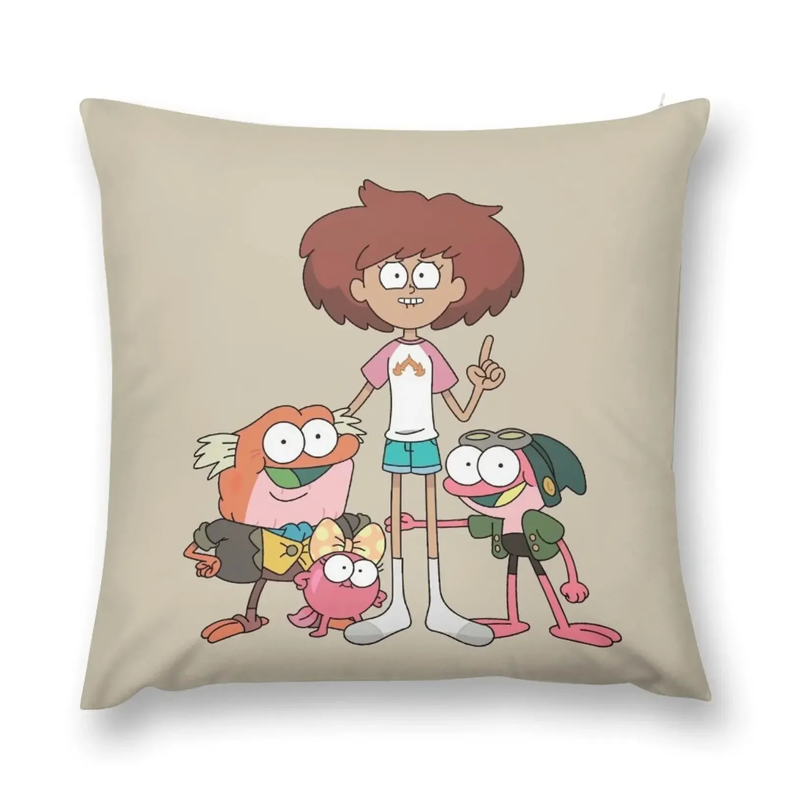 Anne and Plantar Family Amphibia Throw Pillow Pillow Case Decorative pillow case home decor items