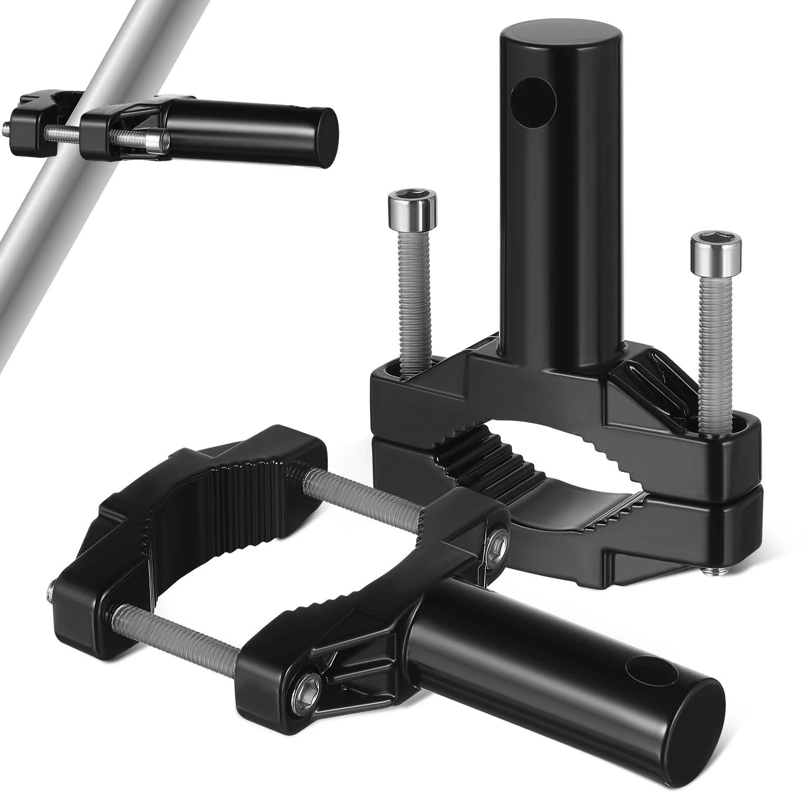 

2 pcs ShockAbsorbing Bracket MotorcycleHeadlampFixture LightBarMount AluminumAlloy Holder SturdyDurable VibrationReduction