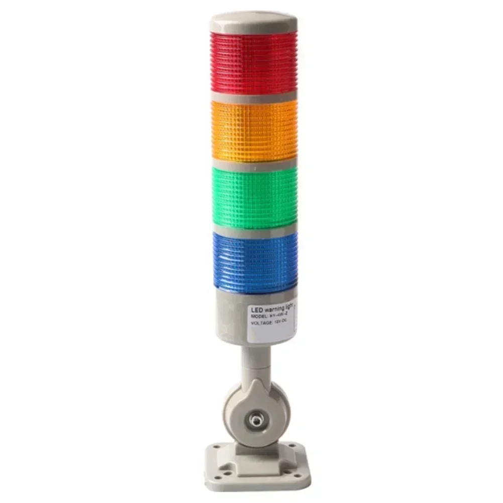 1pc 220V Led Signal Tower Stack Lights Column Lamp Andon Lights With Rotatable Base Replacement Parts