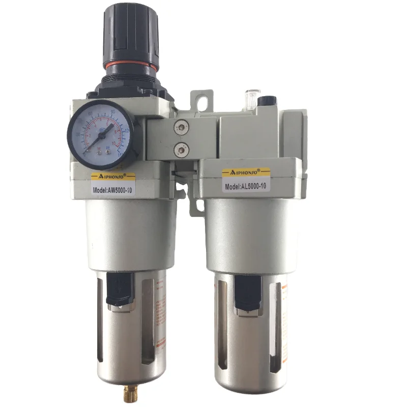 SMC type AC5010-10 1Inch port size  FRL Units air Regulator +oil Lubricator +air filter