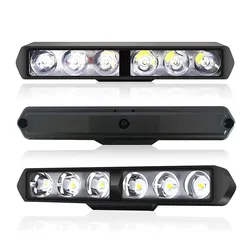 6LED Headlight Motorcycle Flash SpotLights Auxiliary High Brightness Lamp Electric Vehicle Scooters Autocycle Modified Bulbs