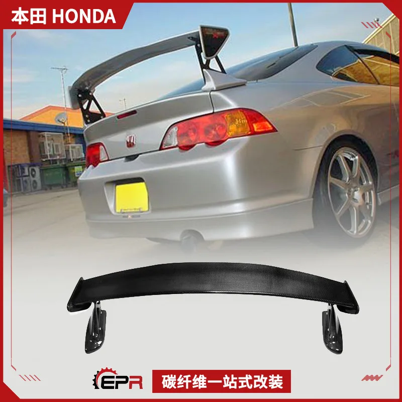 Подходит для Honda Integra DC5, модифицированный Acura RSX, неограниченное количество углеродного волокна GT, спойлер с фиксированным ветровым крылом, большой хвост