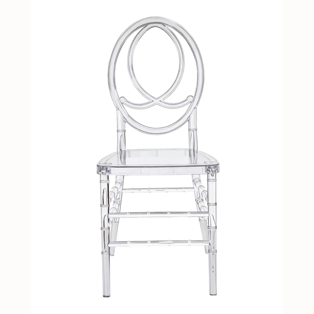 100pcs Transparent resin napoleon Chiavari Chairs wedding Tiffany chair chavari party chivari chairs clear acrylic hote