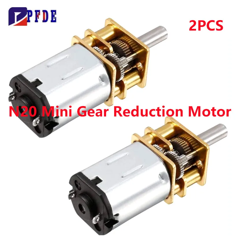 

2 шт. DC 6 В 12 В 24 В N20 Двигатель с высоким крутящим моментом и металлическим двигателем коробки передач для радиоуправляемого автомобиля, модели робота, игрушки с двигателем своими руками