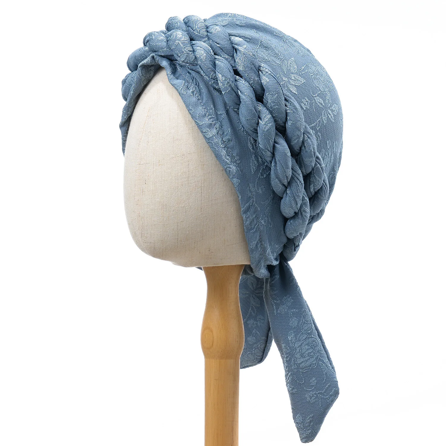 

Braids Turban Cap for Elegant Women African Lady Head Wraps Nigeria Autogele Headtie Muslim Hat Party Headwear Turbante Mujer