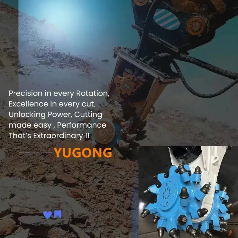 Hydraulic Drum Cutter High Performance Milling Machinery Pavement Tunnel Boring Cutting Digging Equipment Rotary