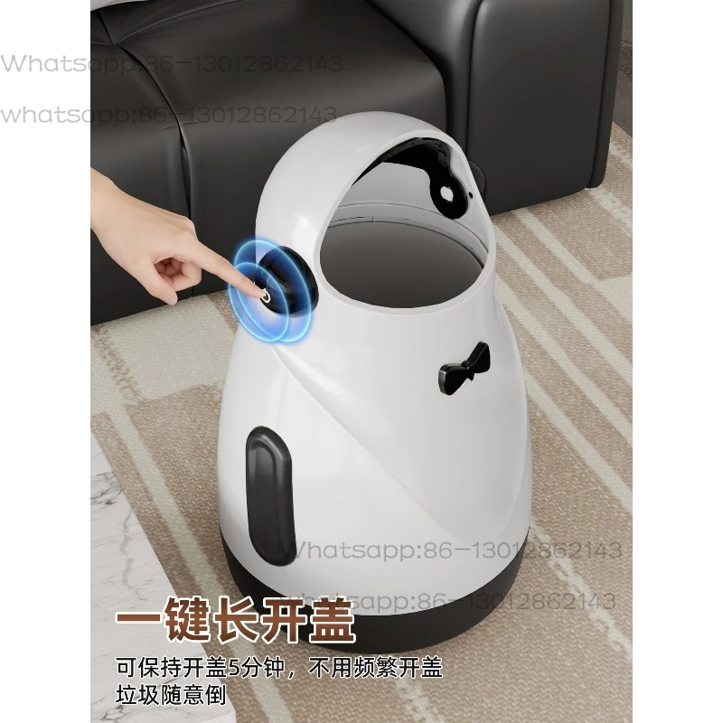 

Умное индукционное мусорное ведро для дома, новинка 2026 года, для гостиной, кухни, спальни, ванной комнаты, туалета, большой емкости, со съемным контейнером