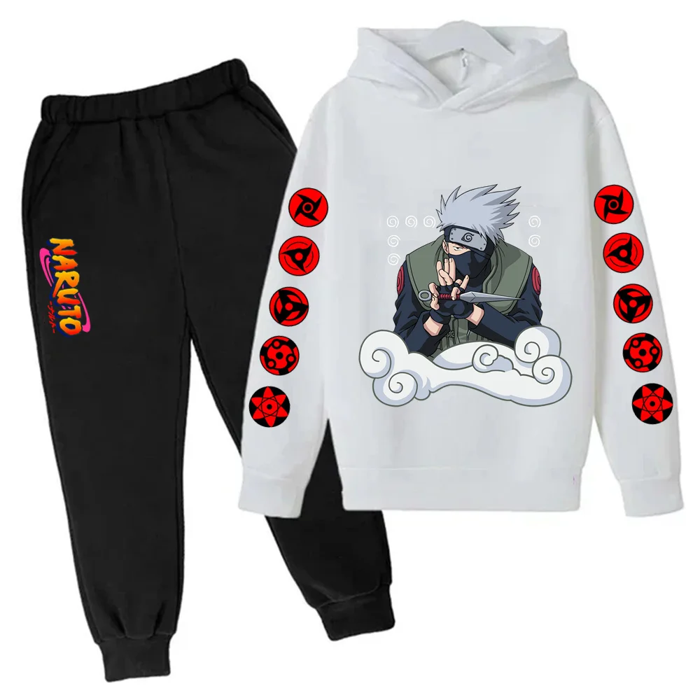 

Naruto Anime Kid Kawaii Hoodie Set Cartoon Print Long Sleeve Boys and Girls Daily Casual Clothes Autumn and Winter Pullover 2025
