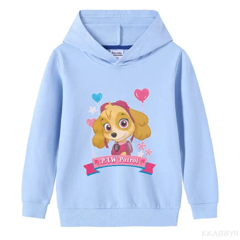 PAW PATROL Cartoon z długim rękawem Baby Boys Girls Tees Kids dzieci Casual Clothing sweter bluza z kapturem