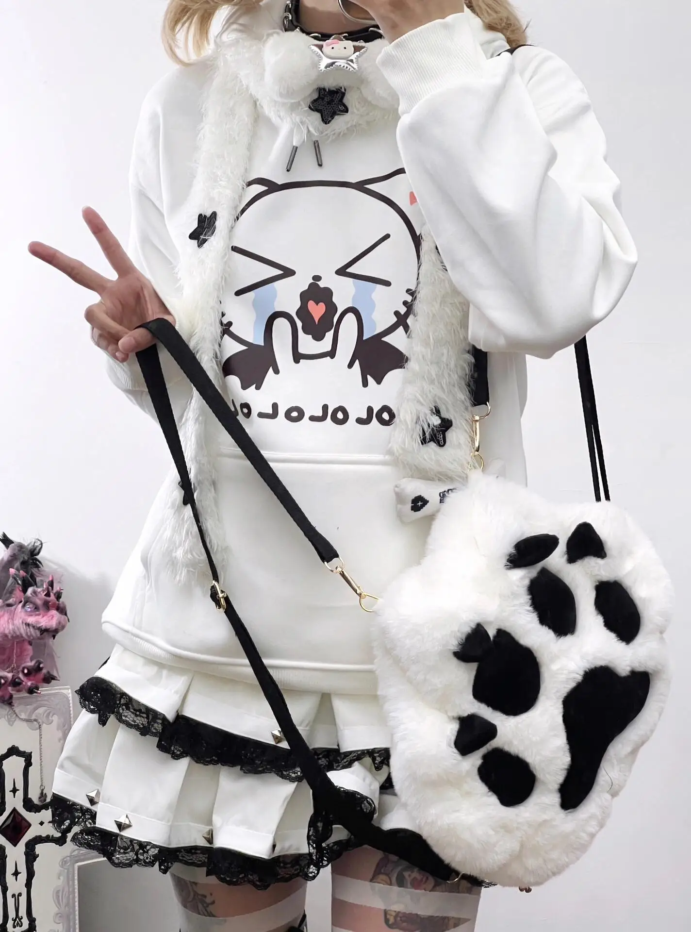 Y2K Subculture Harajuku Japanese Punk Rock Spicy Girl Sweet Cool Studded Lace Ruffle Mini Fluffy Layered Cake Skirt Casual