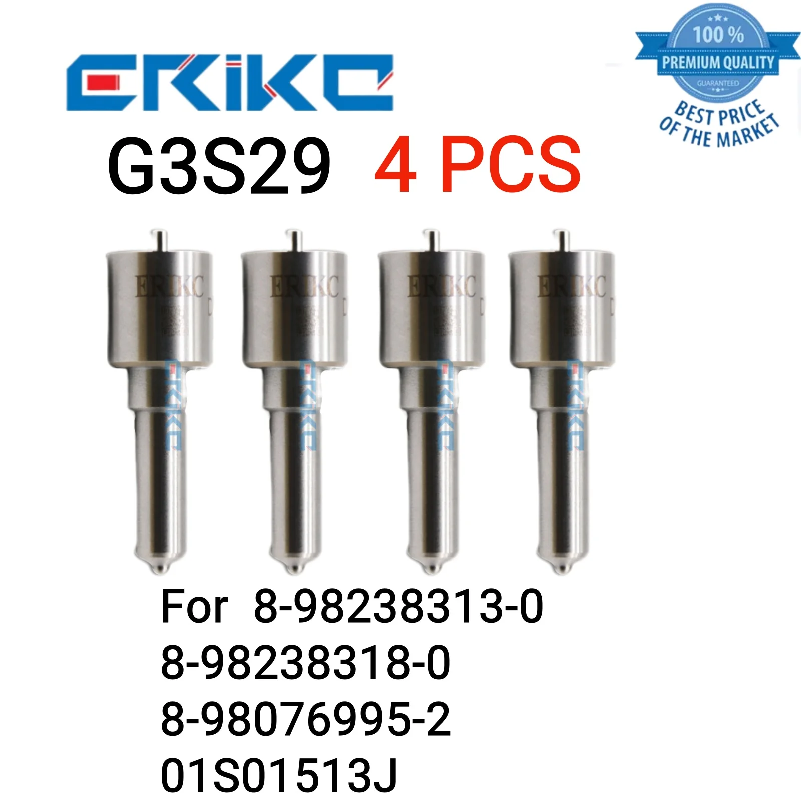 4 PCS G3S29 Injectors Nozzle Diesel Jet Nozzle Assy Original Nozzle for 8-98238313-0 8-98238318-0 8-98076995-2 01S01513J