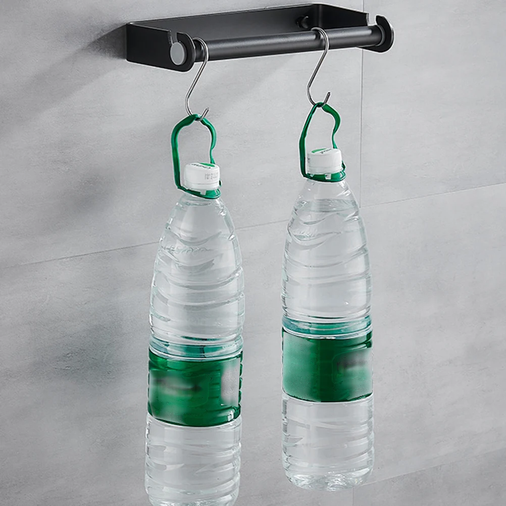 

Wall Mounted Paper Towel Holder Cling Film Storage Rack Aluminium Alloy Kitchen Organizer Roll Paper Hanger No Punch