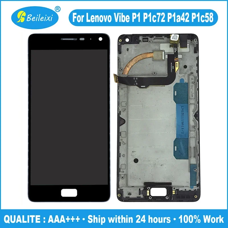 For Lenovo Vibe P1 P1c72 P1a42 P1c58 LCD Display Touch Screen Digitizer Assembly Replacement Parts